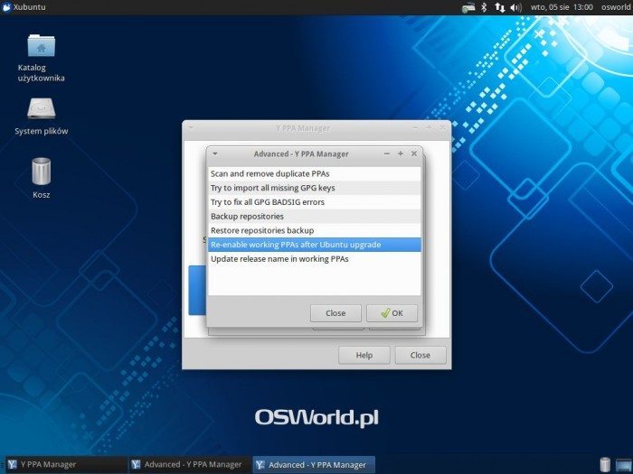 Aktualizacja Xubuntu 12.04 LTS do Xubuntu 14.04 LTS - włączanie repozytoriów