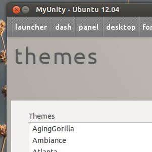 MyUnity – konfiguracja Unity w Ubuntu – Wygląd aplikacji