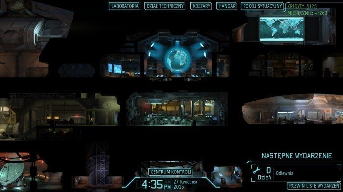 XCOM Enemy Unknown – widok na fragment podziemnej bazy