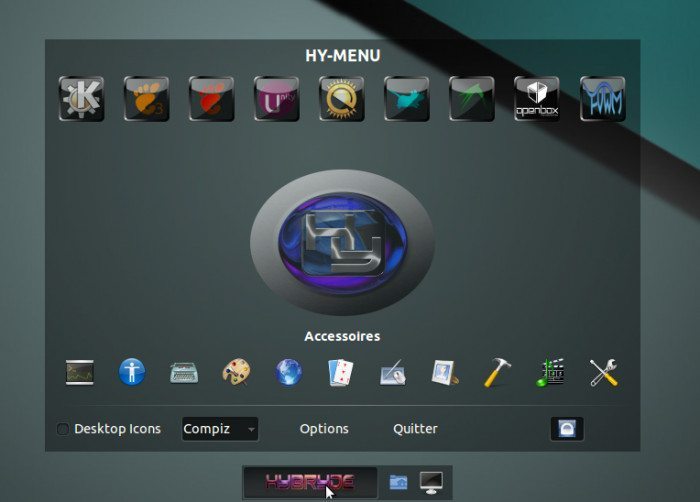 Hybryde Linux 1 - Hy menu