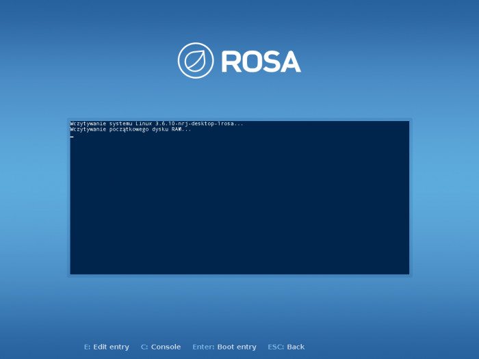 ROSA Desktop.Fresh 2012 - uruchamianie