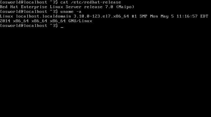 Red Hat Enterprise Linux 7 - dane systemu