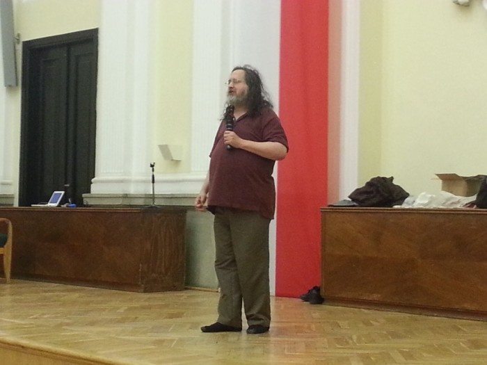 Richard Stallman w Warszawie - 13 marca 2013