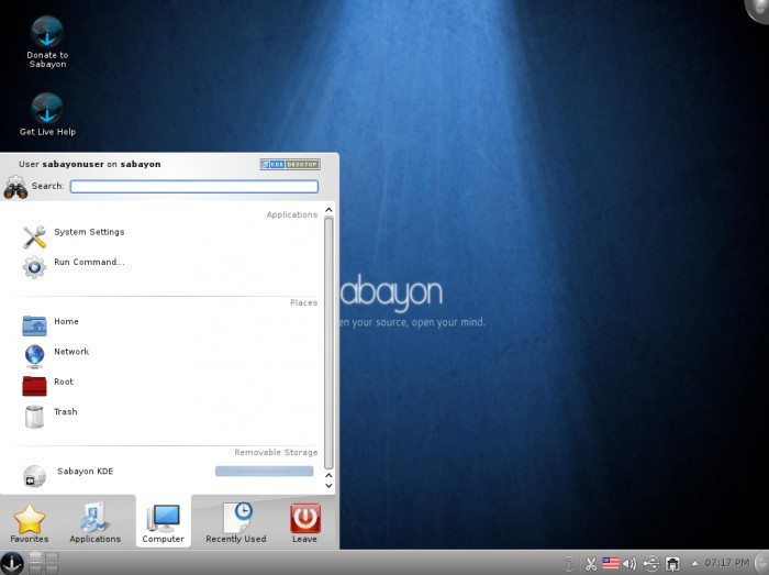 Sabayon Linux 6 KDE